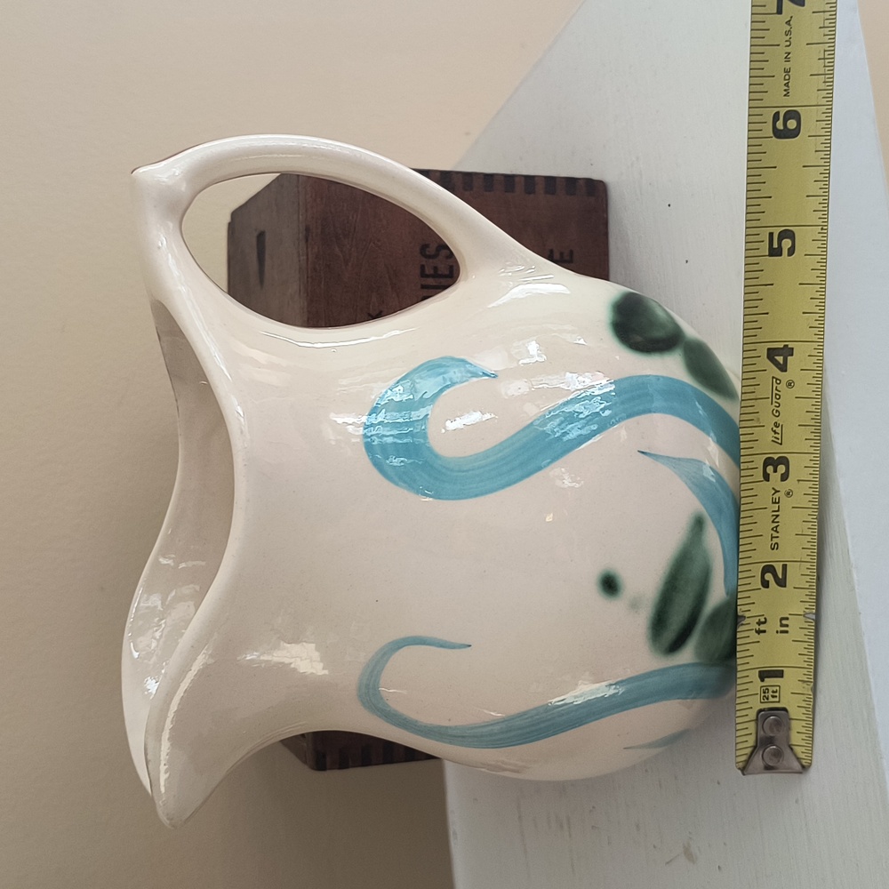 Roseville Painted Pitcher - Picture 11 of 12
